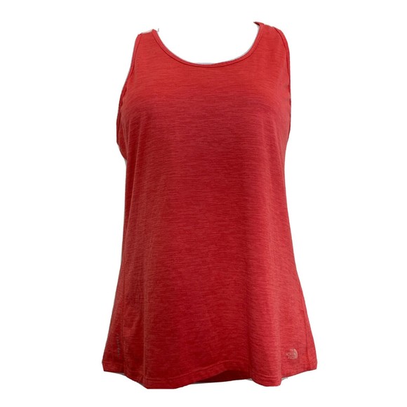 The North Face Women’s L Tank Racerback Workout Active Top Flash dry Orange - Picture 2 of 11